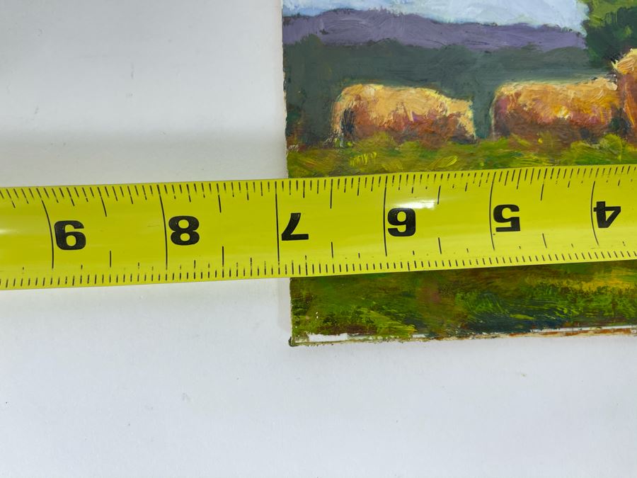 Original Plein Air Painting Of Cows In Pasture On Board By Local California Impressionist Artist David Rickert 7 X 5 [Photo 8]