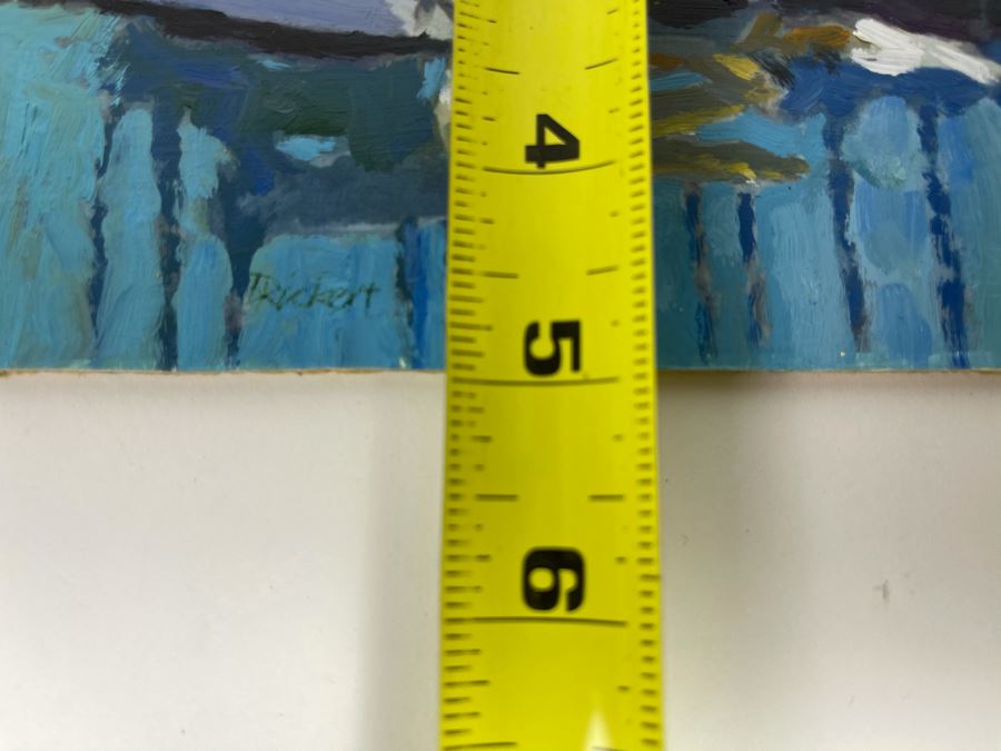 Original Plein Air Painting Of Jolly Roger Marina In Oceanside By Local California Impressionist Artist David Rickert 7 X 5 [Photo 12]