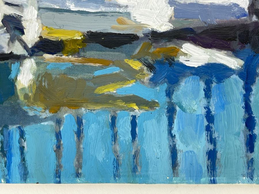 Original Plein Air Painting Of Jolly Roger Marina In Oceanside By Local California Impressionist Artist David Rickert 7 X 5 [Photo 8]