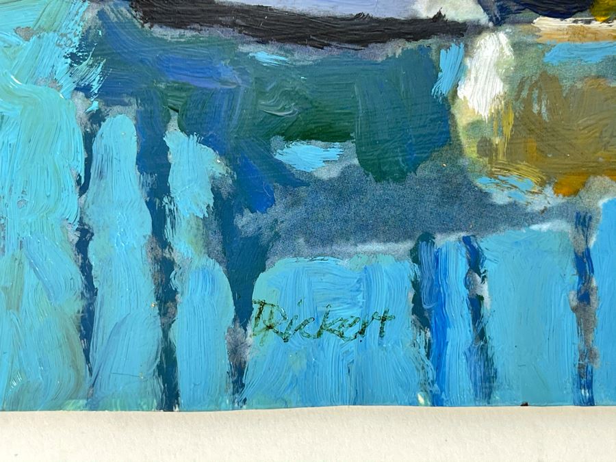 Original Plein Air Painting Of Jolly Roger Marina In Oceanside By Local California Impressionist Artist David Rickert 7 X 5 [Photo 7]