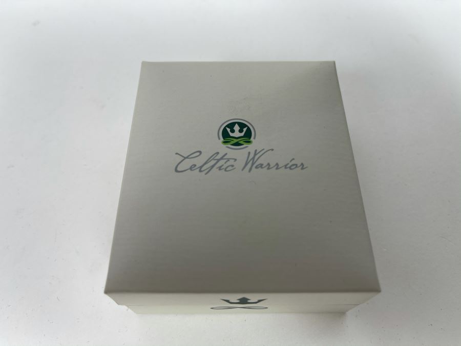 New Pair Of 18K Gold / Sterling Silver Irish Celtic Warrior Earrings Retails $169 [Photo 7]