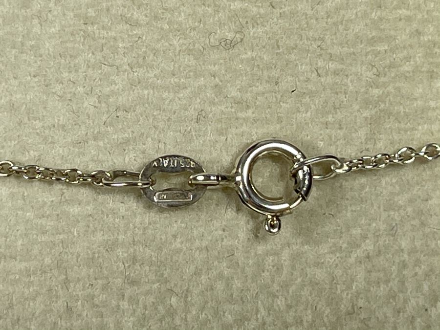 New Sterling Silver Irish Claddagh Pendant With Italian Sterling Silver Chain Necklace Retails $65 [Photo 8]