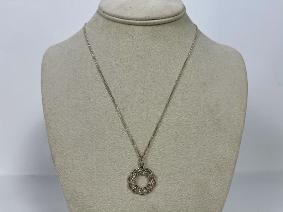 New Sterling Silver Irish Pendant With Italian Sterling Silver Chain Necklace Retails $70 [Photo 4]