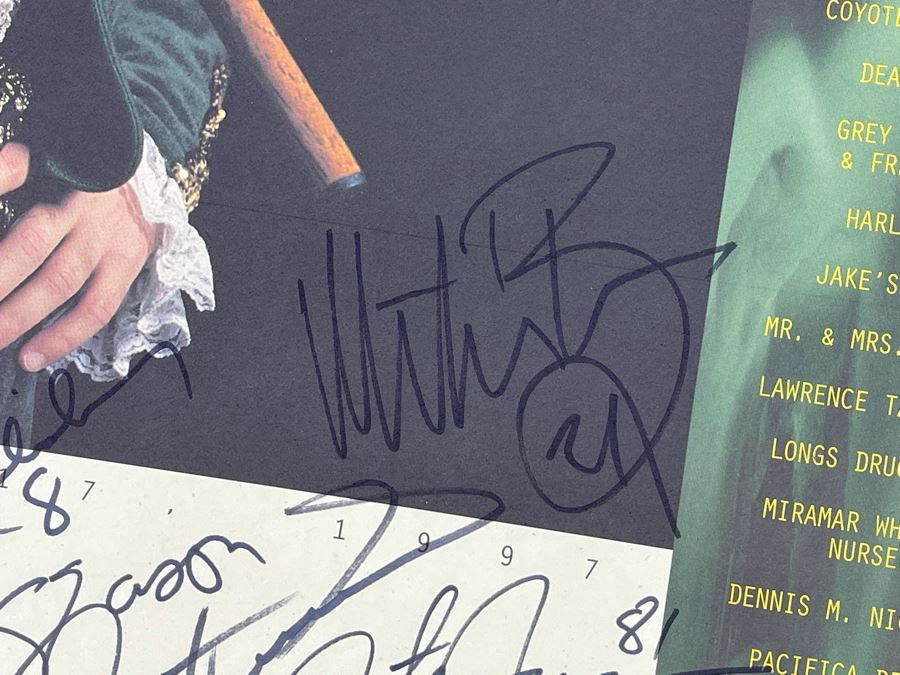 San Diego Chargers HAND SIGNED Poster For John Carney's 5th Annual Kicks On The Green Tournament 1997 - AUTOGRAPHS From Junior Seau, Stan Humphries, John Carney, Sean Salisbury - Apx 35 NFL Football Player Autographs 19 X 25 [Photo 5]