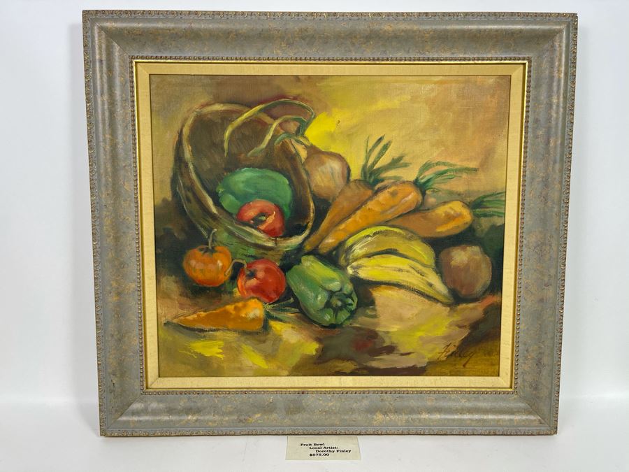 Original Plein Air Painting By Local Fallbrook Artist Dorothy Finley In Nice Picture Frame Retailed $575 [Photo 2]