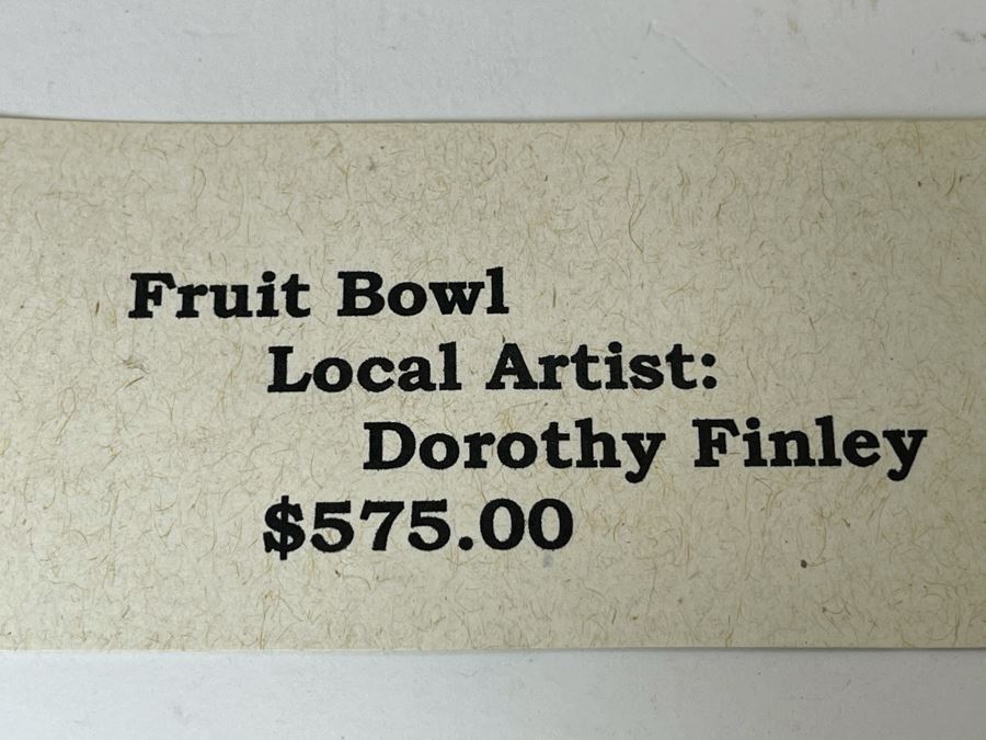 Original Plein Air Painting By Local Fallbrook Artist Dorothy Finley In Nice Picture Frame Retailed $575 [Photo 12]