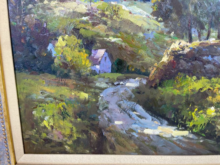 Framed Painting Titled 'Rolling Hills' Signed By Langley 24 X 19 Retails $575 [Photo 5]