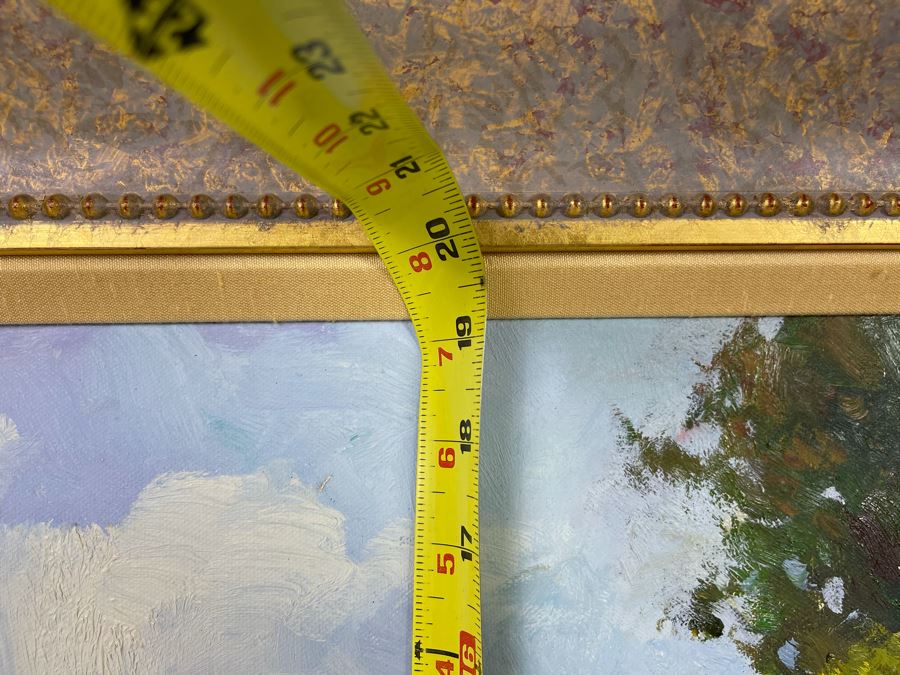 Framed Painting Titled 'Rolling Hills' Signed By Langley 24 X 19 Retails $575 [Photo 13]