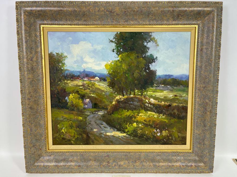 Framed Painting Titled 'Rolling Hills' Signed By Langley 24 X 19 Retails $575 [Photo 2]