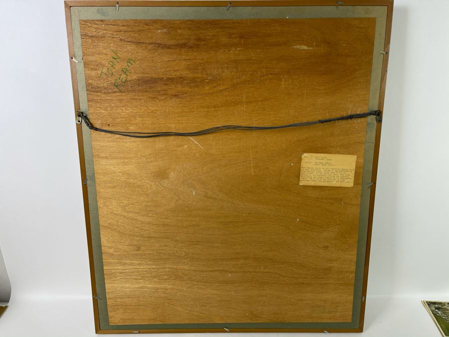 Original Signed Japanese The Hase Temple (Nara, Japan) Shadowbox Framed Painting By Koji Asoda From Yokohama, Japan 19 X 24 [Photo 10]