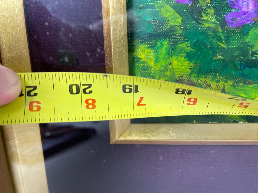 Original Signed Japanese The Hase Temple (Nara, Japan) Shadowbox Framed Painting By Koji Asoda From Yokohama, Japan 19 X 24 [Photo 13]