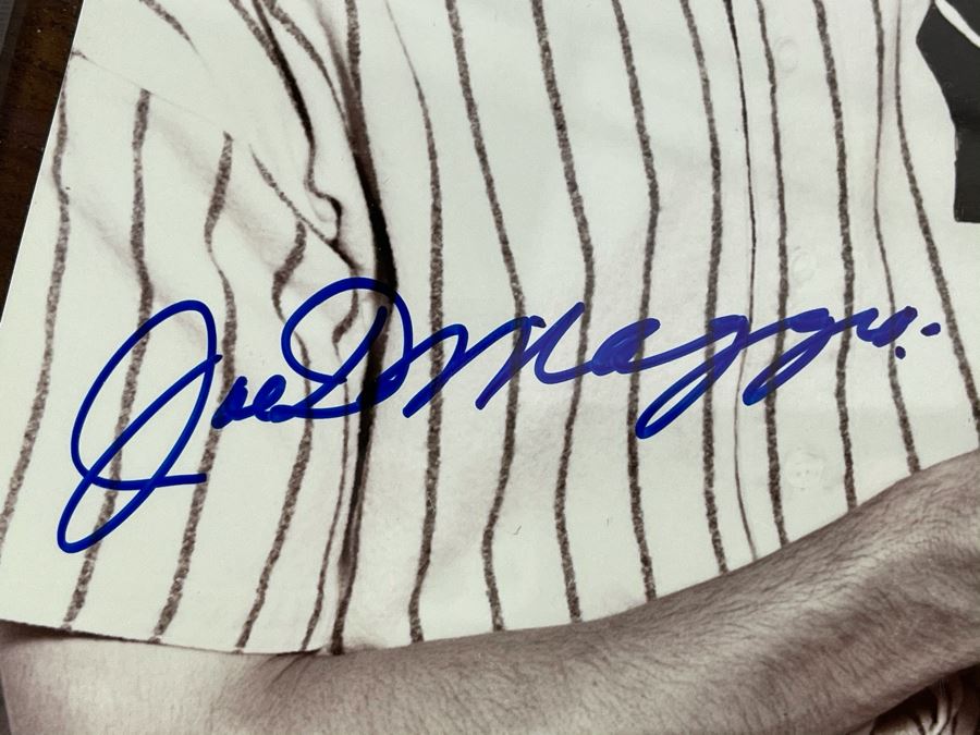 Authenticated Joe Dimaggio (HOF) Hand Signed Autograph With ...
