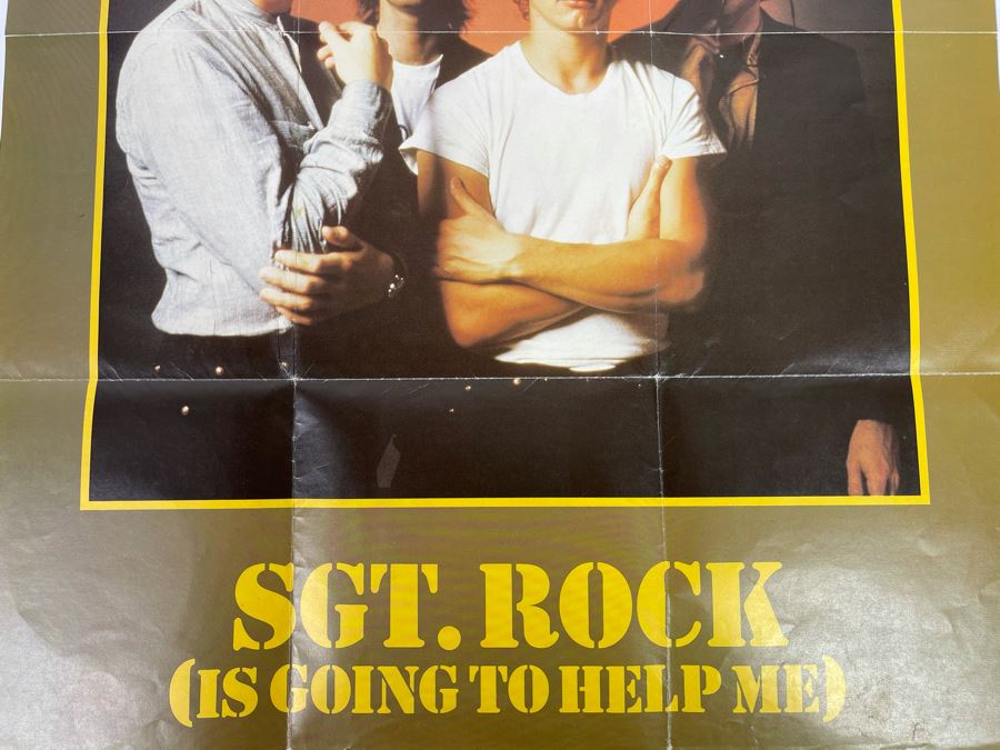 Vintage 1980 XTC Virgin Records Living Through Another Cuba / Generals And Majors / Taken From V 2173 - 'Black Sea' 45RPM Vinyl Record With XTC Poster [Photo 7]