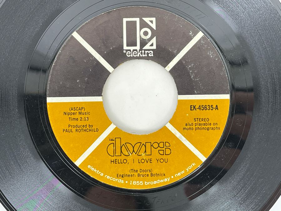 Six Vintage 'The Doors' 45RPM Records [Photo 3]