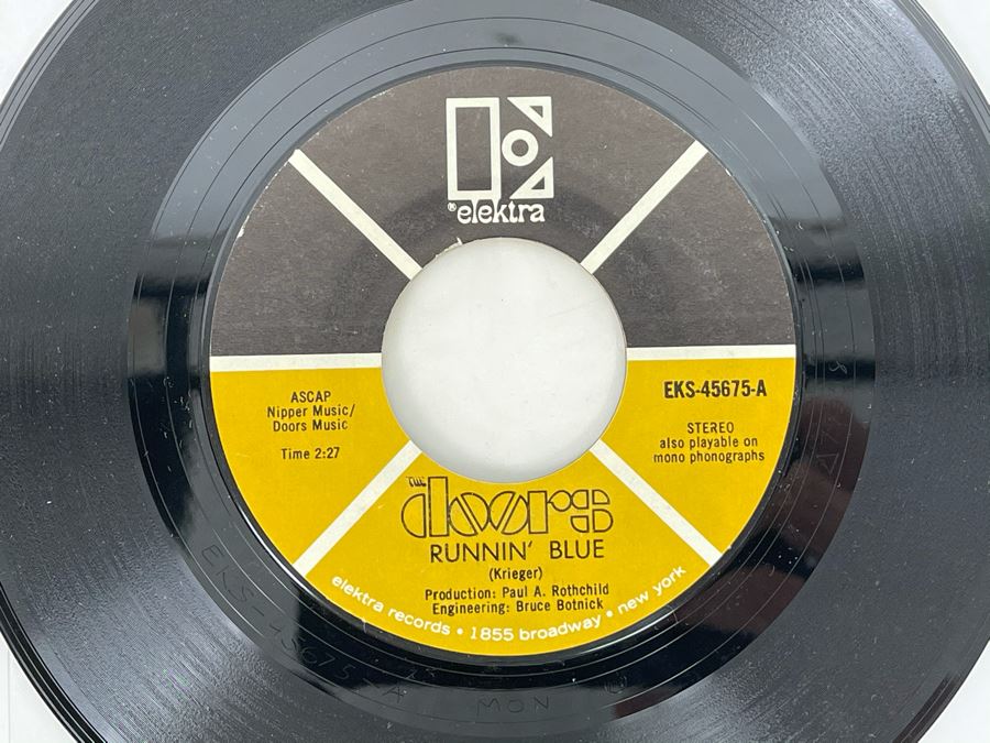 Six Vintage 'The Doors' 45RPM Records [Photo 4]