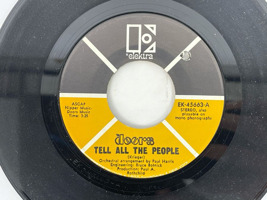 Six Vintage 'The Doors' 45RPM Records [Photo 9]