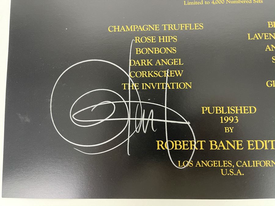 Signed Olivia de Berardinis The Pin-Up Collection Limited Edition Portfolio #2525/4000 (Robert Bane Edition, 1993) Eleven 16' X 20' Color Plates Total Plus Signed Cover Plate (Missing Six Plates) 7 Plates Total - See Photos [Photo 4]