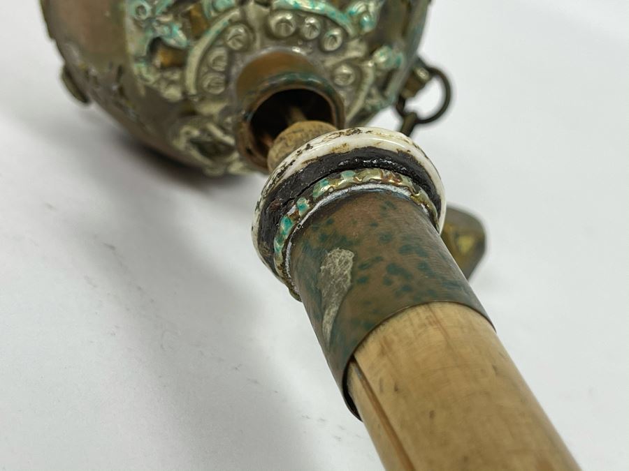 Old Chinese Tibetan Buddhist Handmade Prayer Scroll 12'L [Photo 9]