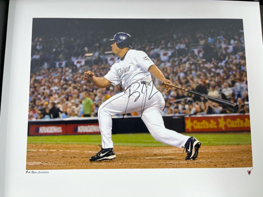 HUGE Hand Signed Autograph Collection Of MLB San Diego Padres Baseball Players 8 X 10 Signed Photographs 2005 Roster In Presentation Box: Trevor Hoffman (HOF), Bruce Bochy, Ryan Klesko, Chan Ho Park, Jake Peavy, Khalil Greene (46 Autographs - See Photos) [Photo 30]