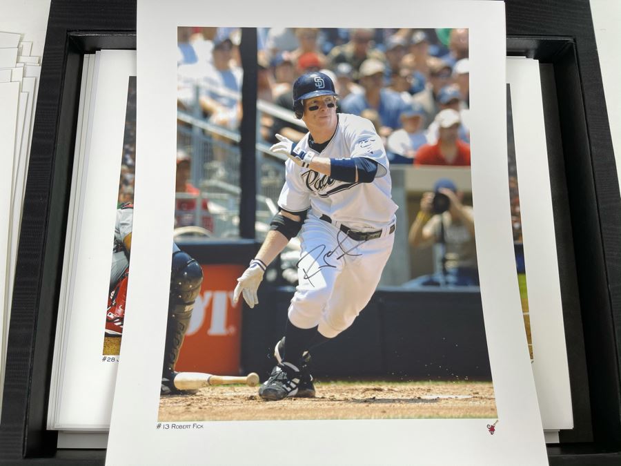 HUGE Hand Signed Autograph Collection Of MLB San Diego Padres Baseball Players 8 X 10 Signed Photographs 2005 Roster In Presentation Box: Trevor Hoffman (HOF), Bruce Bochy, Ryan Klesko, Chan Ho Park, Jake Peavy, Khalil Greene (46 Autographs - See Photos) [Photo 24]