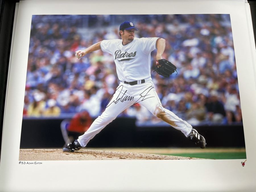 HUGE Hand Signed Autograph Collection Of MLB San Diego Padres Baseball Players 8 X 10 Signed Photographs 2005 Roster In Presentation Box: Trevor Hoffman (HOF), Bruce Bochy, Ryan Klesko, Chan Ho Park, Jake Peavy, Khalil Greene (46 Autographs - See Photos) [Photo 38]