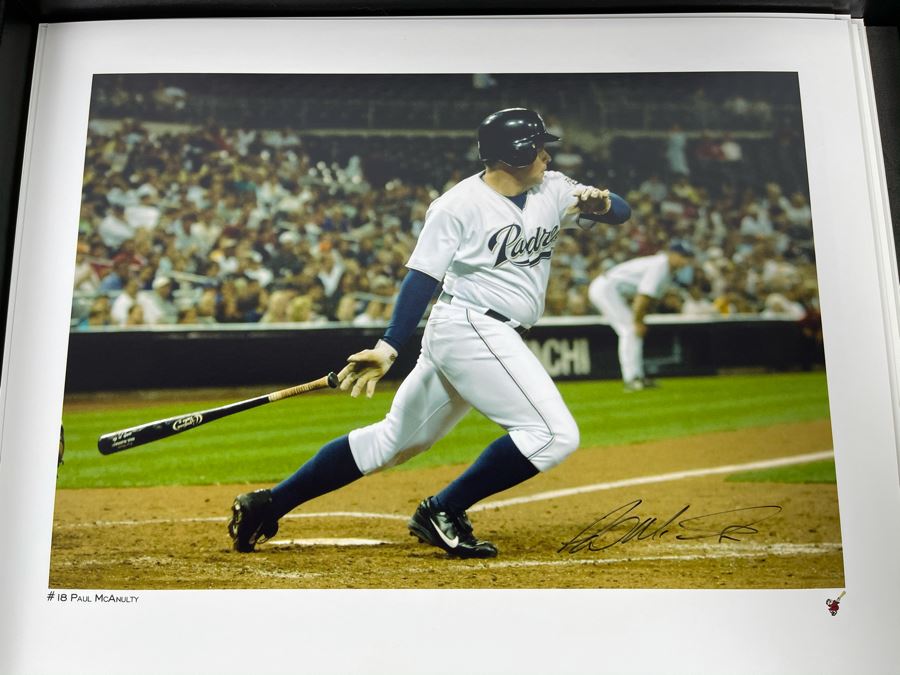 HUGE Hand Signed Autograph Collection Of MLB San Diego Padres Baseball Players 8 X 10 Signed Photographs 2005 Roster In Presentation Box: Trevor Hoffman (HOF), Bruce Bochy, Ryan Klesko, Chan Ho Park, Jake Peavy, Khalil Greene (46 Autographs - See Photos) [Photo 32]