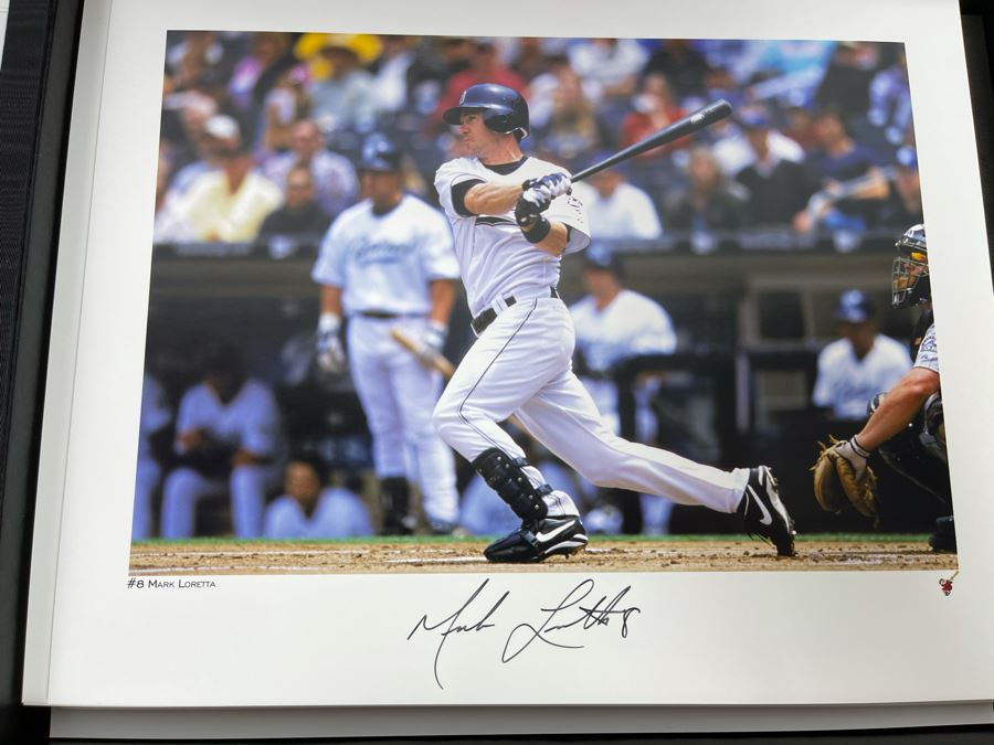 HUGE Hand Signed Autograph Collection Of MLB San Diego Padres Baseball Players 8 X 10 Signed Photographs 2005 Roster In Presentation Box: Trevor Hoffman (HOF), Bruce Bochy, Ryan Klesko, Chan Ho Park, Jake Peavy, Khalil Greene (46 Autographs - See Photos) [Photo 19]