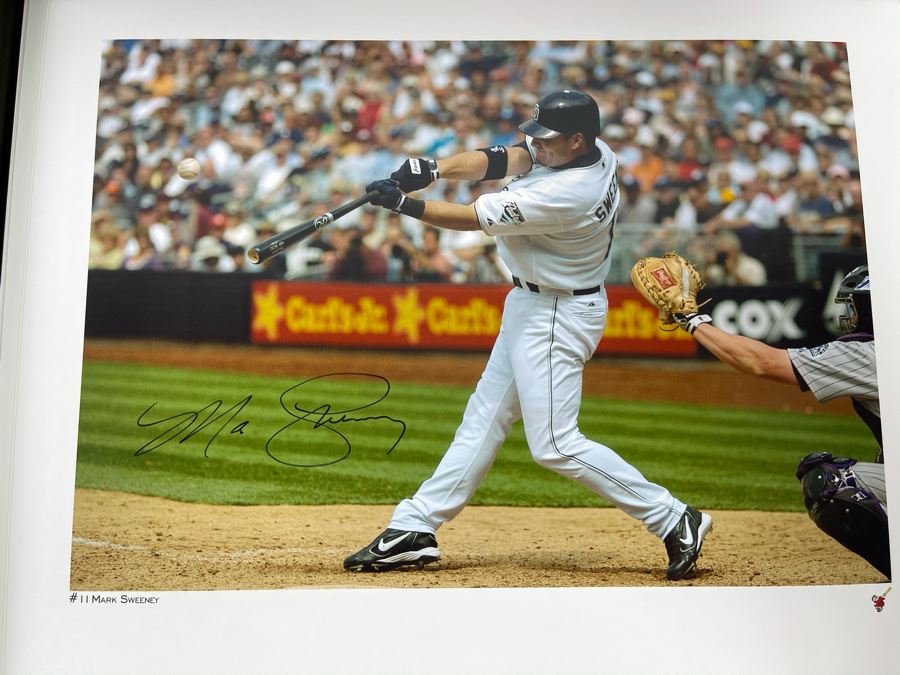 HUGE Hand Signed Autograph Collection Of MLB San Diego Padres Baseball Players 8 X 10 Signed Photographs 2005 Roster In Presentation Box: Trevor Hoffman (HOF), Bruce Bochy, Ryan Klesko, Chan Ho Park, Jake Peavy, Khalil Greene (46 Autographs - See Photos) [Photo 28]