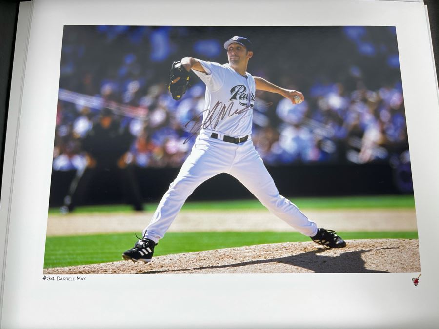 HUGE Hand Signed Autograph Collection Of MLB San Diego Padres Baseball Players 8 X 10 Signed Photographs 2005 Roster In Presentation Box: Trevor Hoffman (HOF), Bruce Bochy, Ryan Klesko, Chan Ho Park, Jake Peavy, Khalil Greene (46 Autographs - See Photos) [Photo 41]