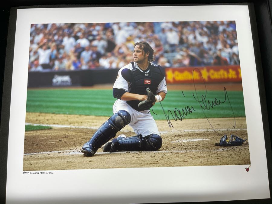 HUGE Hand Signed Autograph Collection Of MLB San Diego Padres Baseball Players 8 X 10 Signed Photographs 2005 Roster In Presentation Box: Trevor Hoffman (HOF), Bruce Bochy, Ryan Klesko, Chan Ho Park, Jake Peavy, Khalil Greene (46 Autographs - See Photos) [Photo 54]