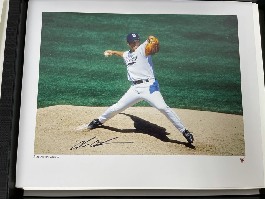 HUGE Hand Signed Autograph Collection Of MLB San Diego Padres Baseball Players 8 X 10 Signed Photographs 2005 Roster In Presentation Box: Trevor Hoffman (HOF), Bruce Bochy, Ryan Klesko, Chan Ho Park, Jake Peavy, Khalil Greene (46 Autographs - See Photos) [Photo 9]