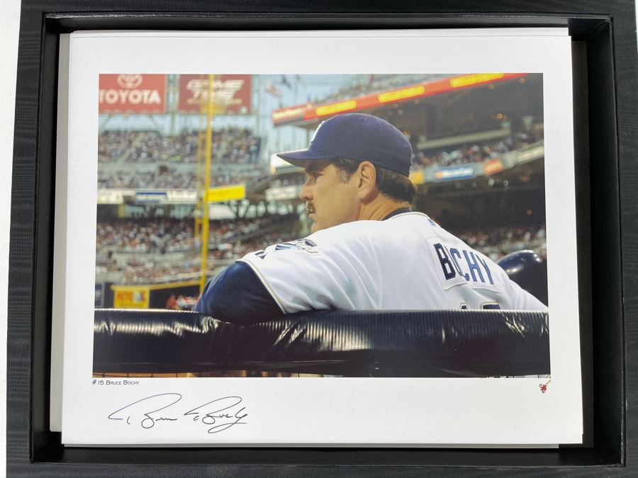HUGE Hand Signed Autograph Collection Of MLB San Diego Padres Baseball Players 8 X 10 Signed Photographs 2005 Roster In Presentation Box: Trevor Hoffman (HOF), Bruce Bochy, Ryan Klesko, Chan Ho Park, Jake Peavy, Khalil Greene (46 Autographs - See Photos) [Photo 3]