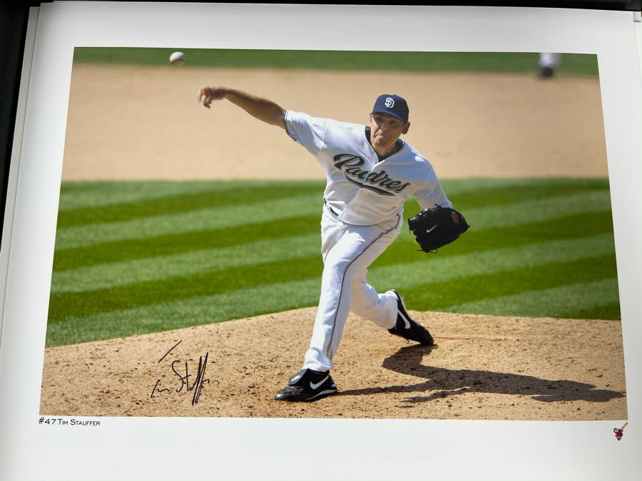 HUGE Hand Signed Autograph Collection Of MLB San Diego Padres Baseball Players 8 X 10 Signed Photographs 2005 Roster In Presentation Box: Trevor Hoffman (HOF), Bruce Bochy, Ryan Klesko, Chan Ho Park, Jake Peavy, Khalil Greene (46 Autographs - See Photos) [Photo 39]