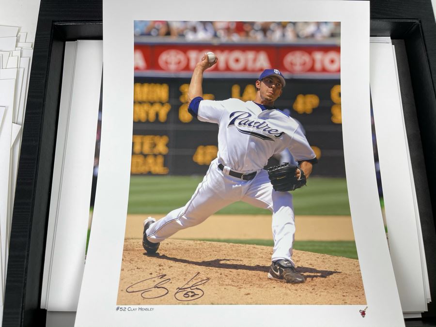 HUGE Hand Signed Autograph Collection Of MLB San Diego Padres Baseball Players 8 X 10 Signed Photographs 2005 Roster In Presentation Box: Trevor Hoffman (HOF), Bruce Bochy, Ryan Klesko, Chan Ho Park, Jake Peavy, Khalil Greene (46 Autographs - See Photos) [Photo 40]