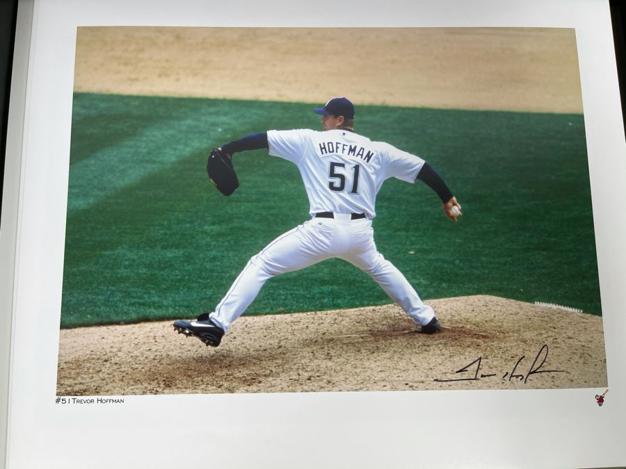 HUGE Hand Signed Autograph Collection Of MLB San Diego Padres Baseball Players 8 X 10 Signed Photographs 2005 Roster In Presentation Box: Trevor Hoffman (HOF), Bruce Bochy, Ryan Klesko, Chan Ho Park, Jake Peavy, Khalil Greene (46 Autographs - See Photos) [Photo 13]