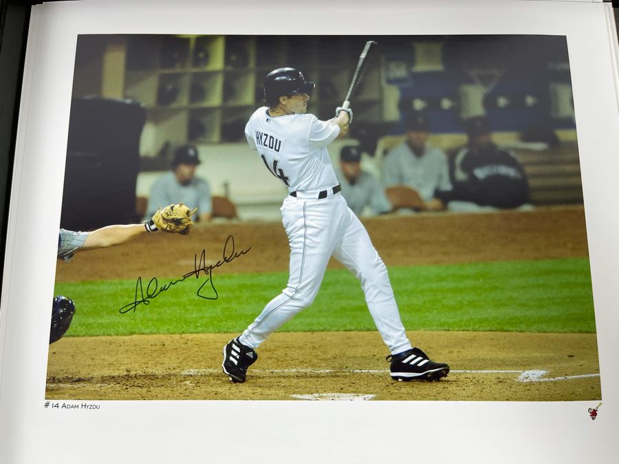 HUGE Hand Signed Autograph Collection Of MLB San Diego Padres Baseball Players 8 X 10 Signed Photographs 2005 Roster In Presentation Box: Trevor Hoffman (HOF), Bruce Bochy, Ryan Klesko, Chan Ho Park, Jake Peavy, Khalil Greene (46 Autographs - See Photos) [Photo 34]
