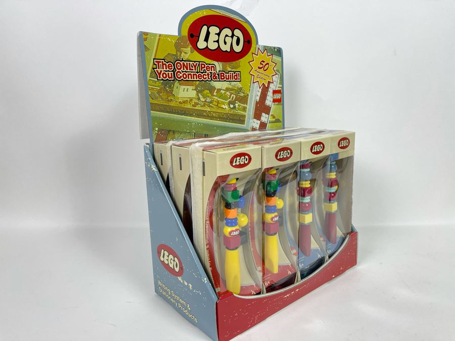 Twelve New 50th Anniversary LEGO Edition Pens With Store Merchandiser [Photo 3]
