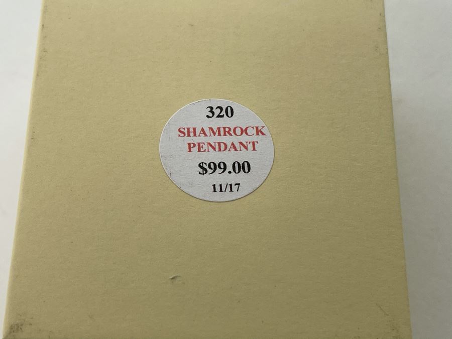 New Irish Sterling Silver Clover Pendant With Swarovski Crystals Sterling Necklace By Shanore Silver Retails $99 [Photo 5]