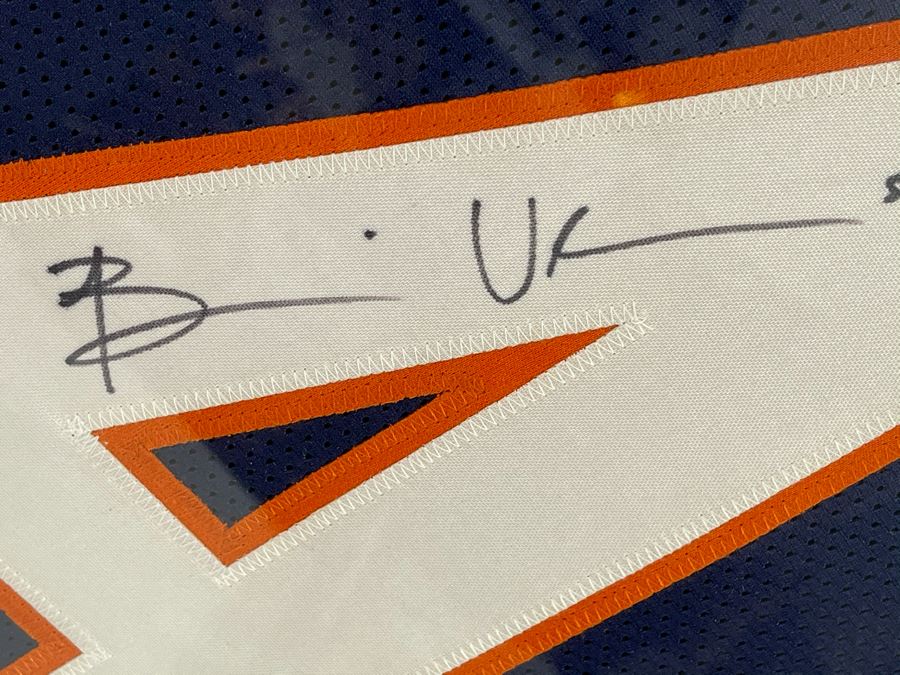 Signed NFL Chicago Bears Brian Urlacher Jersey With Certificate Of Authenticity 43 X 35 [Photo 3]