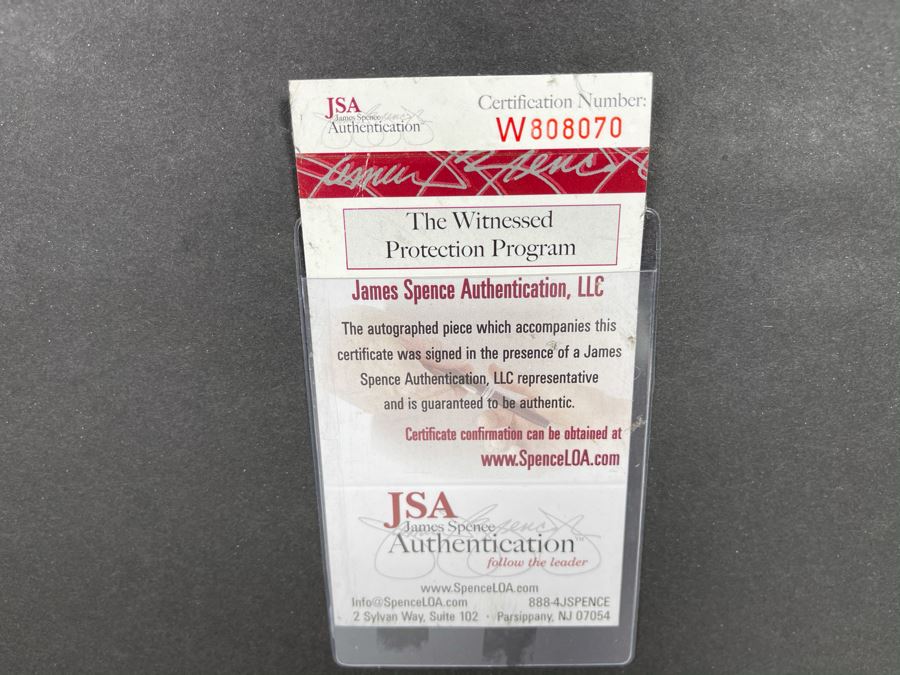 Signed NFL Chicago Bears Brian Urlacher Jersey With Certificate Of Authenticity 43 X 35 [Photo 9]