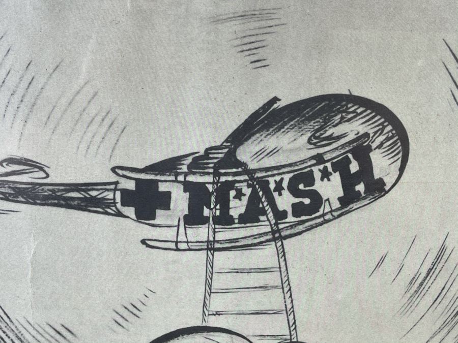 Signed Vintage 1970s TV Series M*A*S*H Framed Print 24 X 36 [Photo 12]