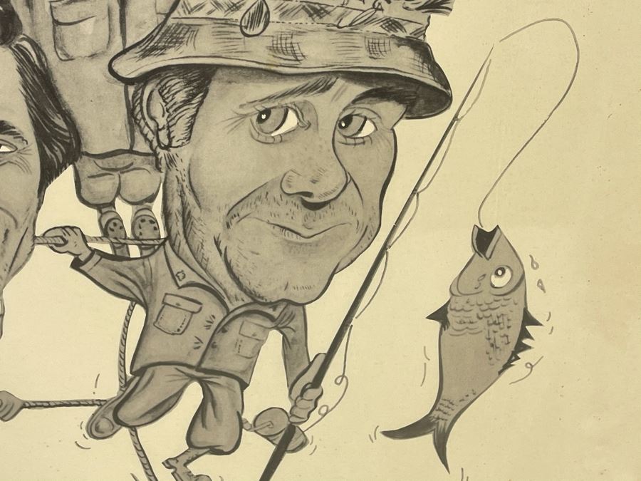 Signed Vintage 1970s TV Series M*A*S*H Framed Print 24 X 36 [Photo 8]