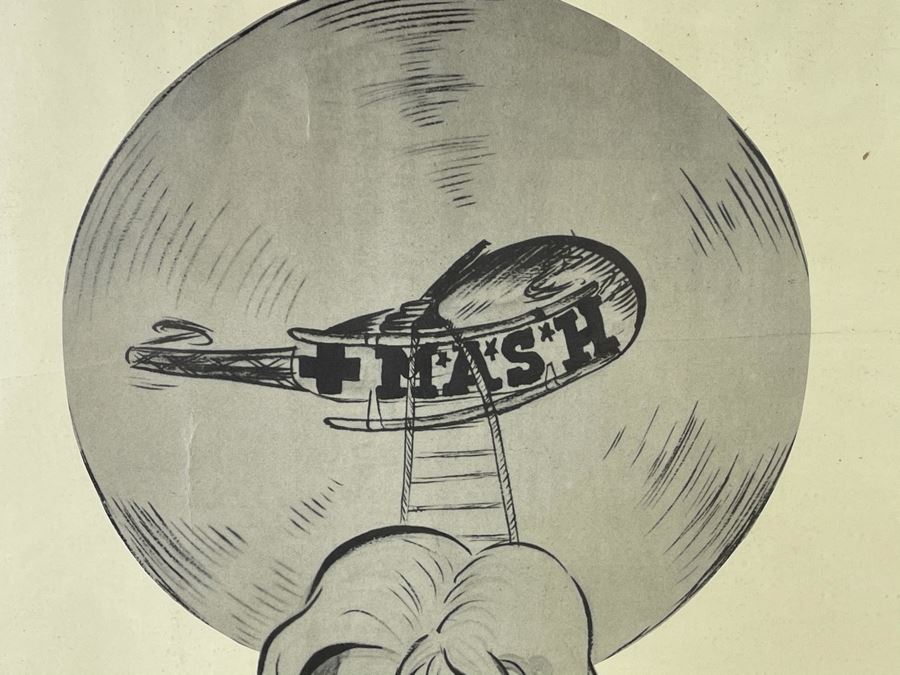 Signed Vintage 1970s TV Series M*A*S*H Framed Print 24 X 36 [Photo 11]