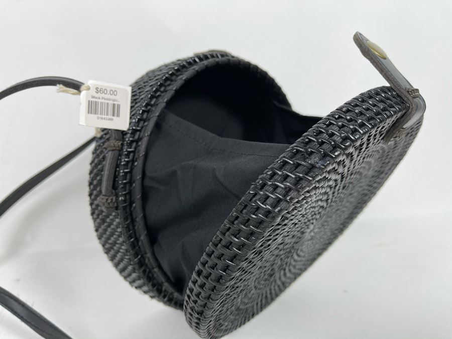 Black Paddington Woven Handbag 8'R Retails $60 [Photo 3]