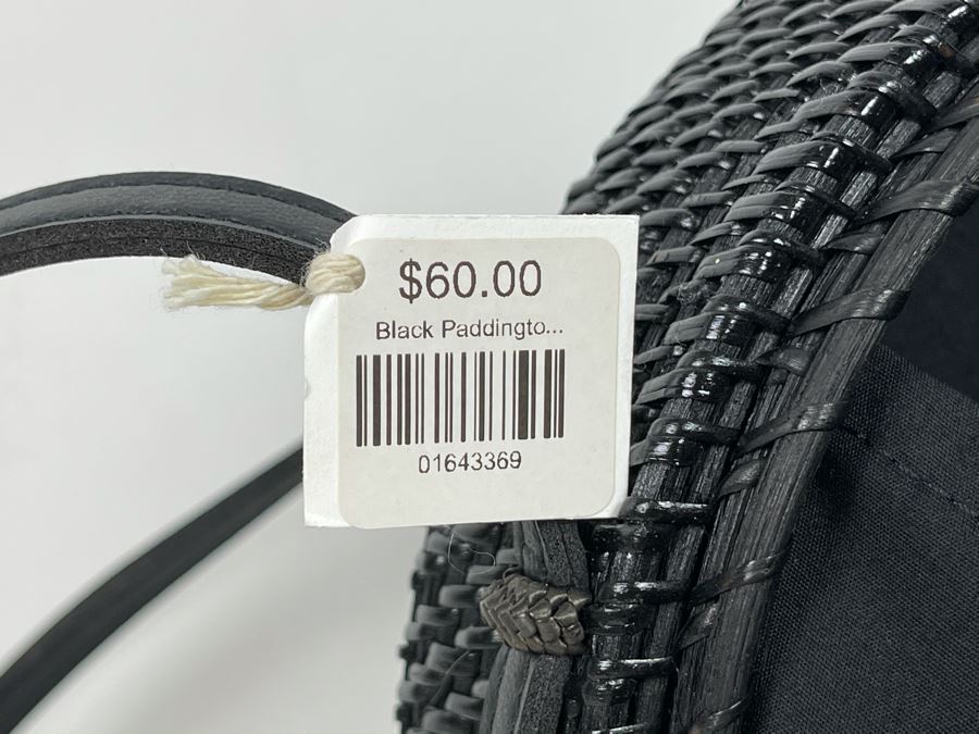 Black Paddington Woven Handbag 8'R Retails $60 [Photo 4]