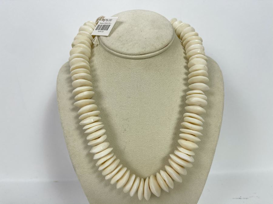 New Bone Beaded Necklace Retails $78 [Photo 1]