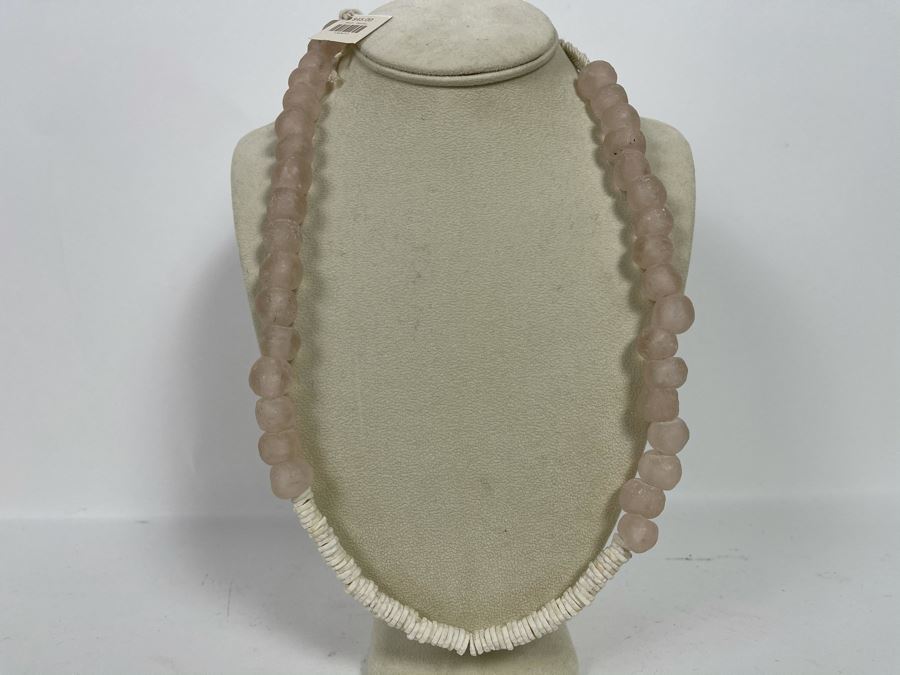 New Blush Beaded Glass Necklace Retails $45 [Photo 2]