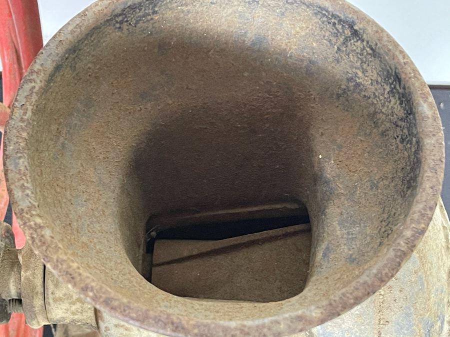 Antique Cast Iron Coffee Grinder Mill Grinding Wheel By Enterprise Mfg Co Philadelphia, PA No. 750 19.5'R Wheel X 21'H X 16'D [Photo 12]