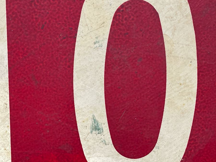 Vintage Wooden STOP Sign State Traffic Commission Road Sign 30' X 30' [Photo 5]