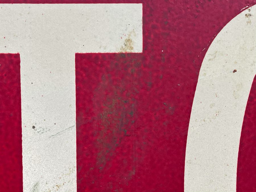 Vintage Wooden STOP Sign State Road Traffic Commission Road Sign 30' X 30' [Photo 4]